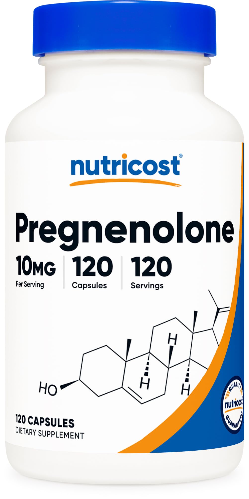 Foto 2 pulgar | Suplemento Nutricost Pregnenolone 10 Mg 120 Cápsulas - Venta Internacional.