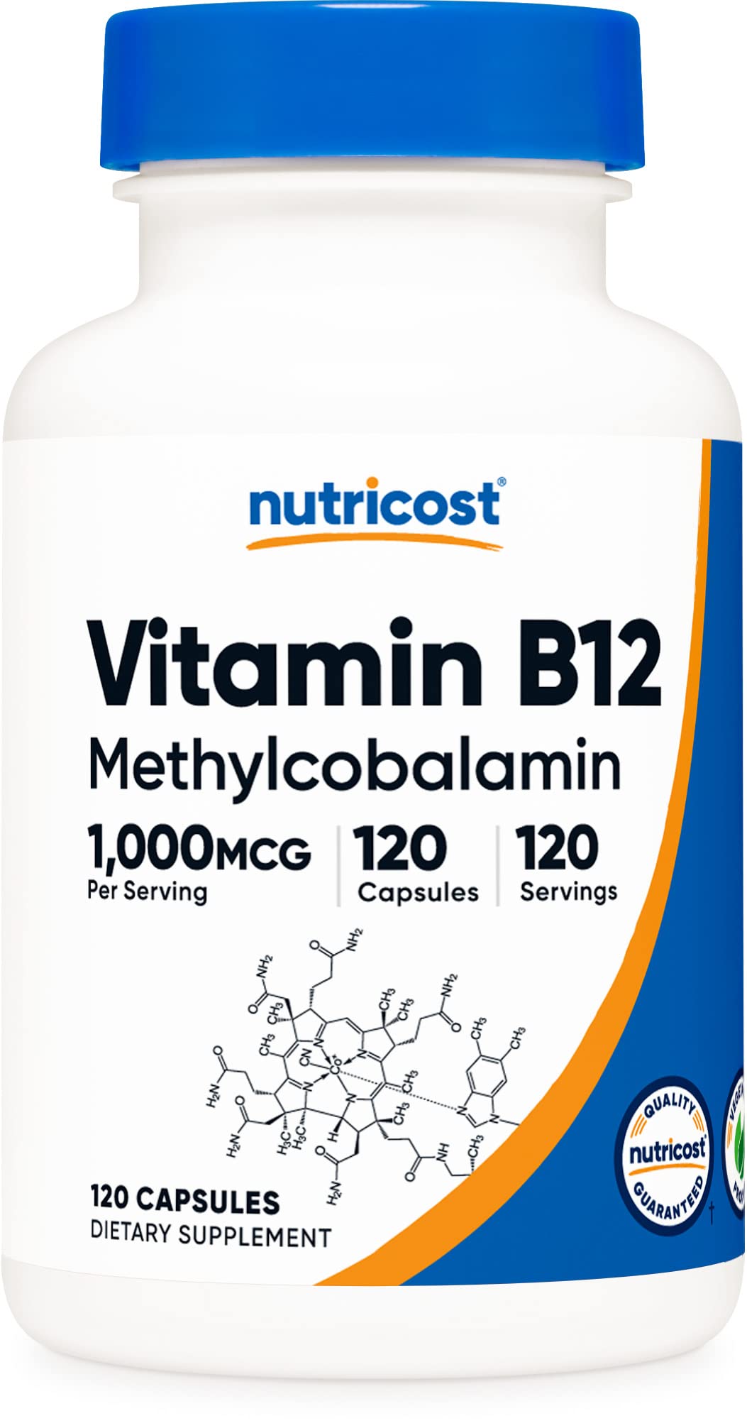 Foto 2 pulgar | Suplemento Nutricost De Vitamina B12 1000 Mcg 120 Cápsulas - Venta Internacional.