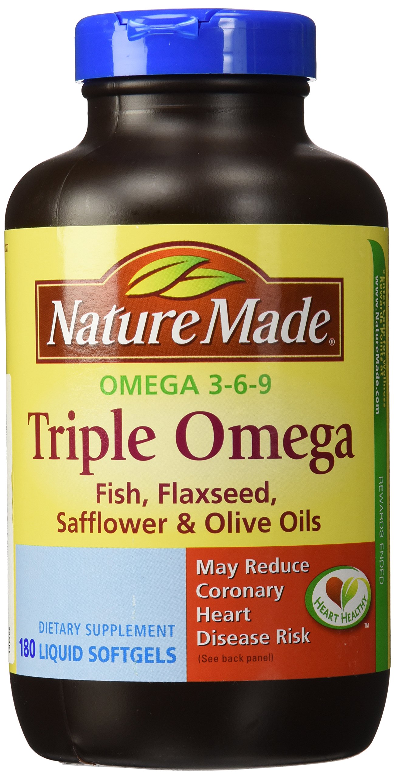 Foto 2 pulgar | Suplemento Nature Made Triple Omega 3 6 9 180 Cápsulas Blandas - Venta Internacional.