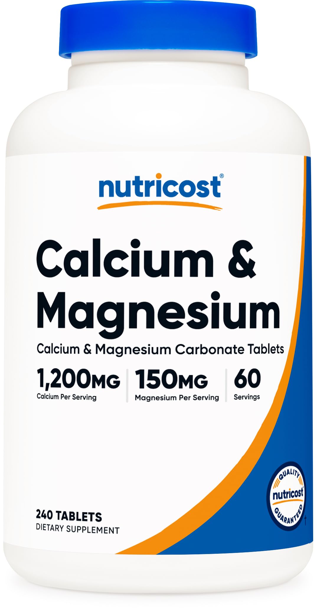 Foto 2 pulgar | Suplemento Nutricost Calcio Y Magnesio 240 Comprimidos - Venta Internacional