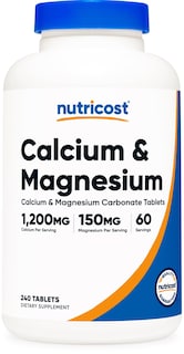 Foto 1 | Suplemento Nutricost Calcio Y Magnesio 240 Comprimidos - Venta Internacional