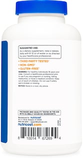 Foto 4 | Suplemento Nutricost Calcio Y Magnesio 240 Comprimidos - Venta Internacional