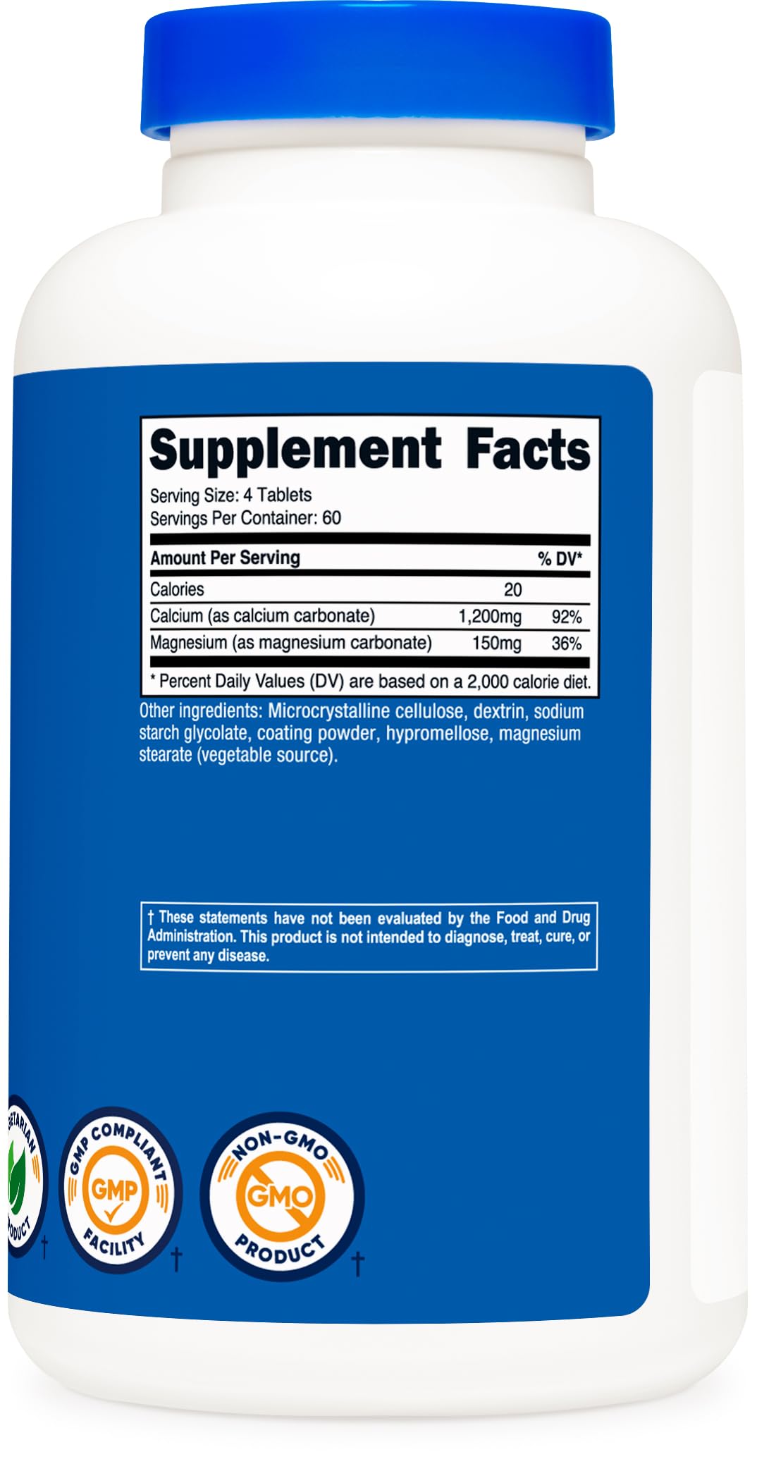 Foto 5 | Suplemento Nutricost Calcio Y Magnesio 240 Comprimidos - Venta Internacional