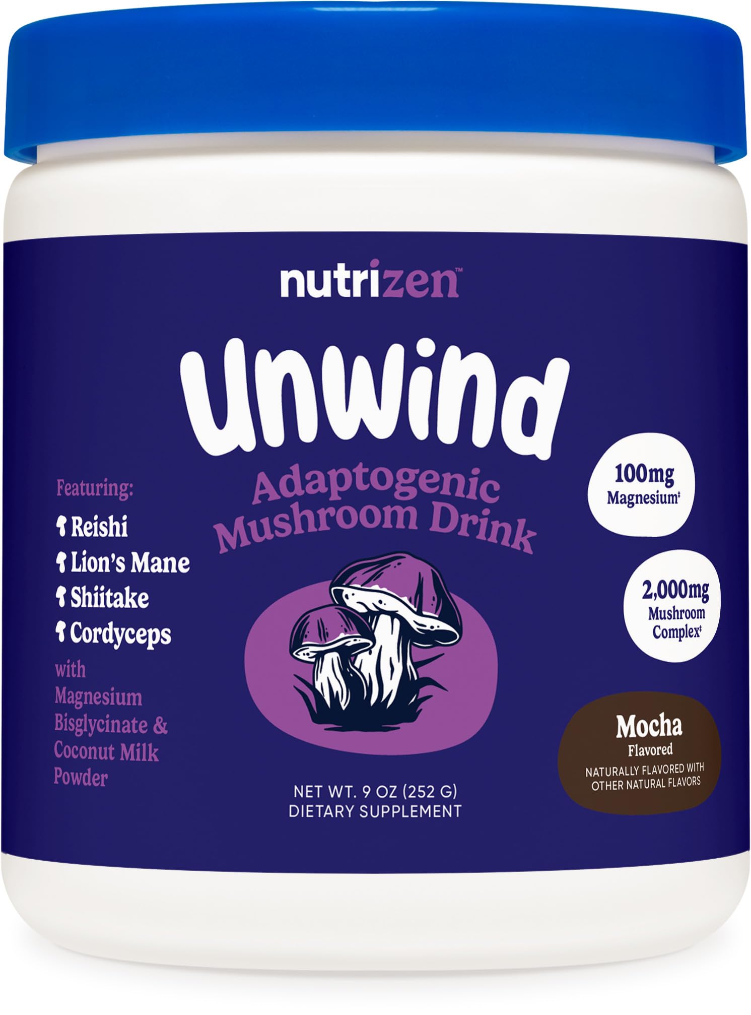 Foto 2 pulgar | Beba Nutricost Nutrizen Pm Unwind Con Hongos Adaptógenos Y Moca - Venta Internacional.