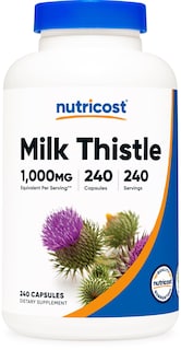 Foto 1 | Suplemento Nutricost Milk Thistle 250 Mg (1000 Mg) 240 Cápsulas - Venta Internacional.
