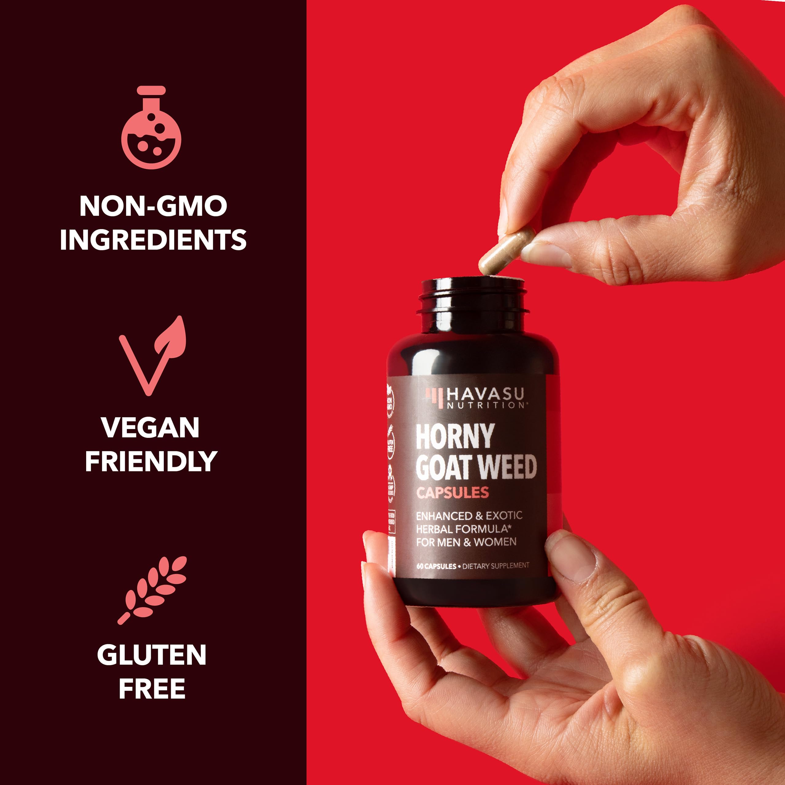 Foto 8 pulgar | Suplemento Herbario Havasu Nutrition Horny Goat Weed 1 Mes - Venta Internacional.
