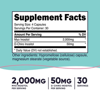 Foto 2 | Suplemento Nutricost Myo Inositol Y D-chiro Inositol 2000 Mg - Venta Internacional.