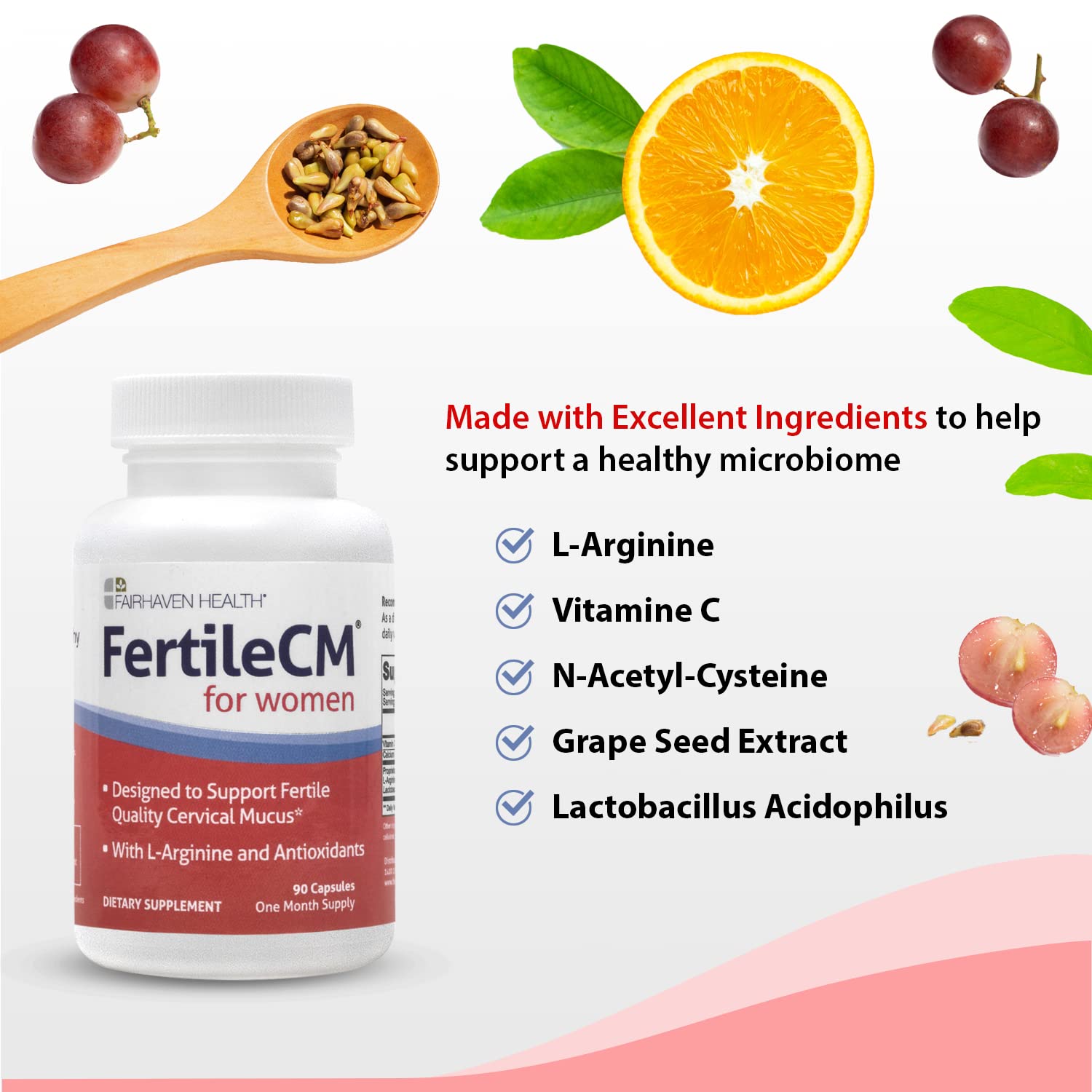 Foto 6 | Suplemento De Fertilidad Fairhaven Health Fertilecm Women 90 Cápsulas - Venta Internacional.