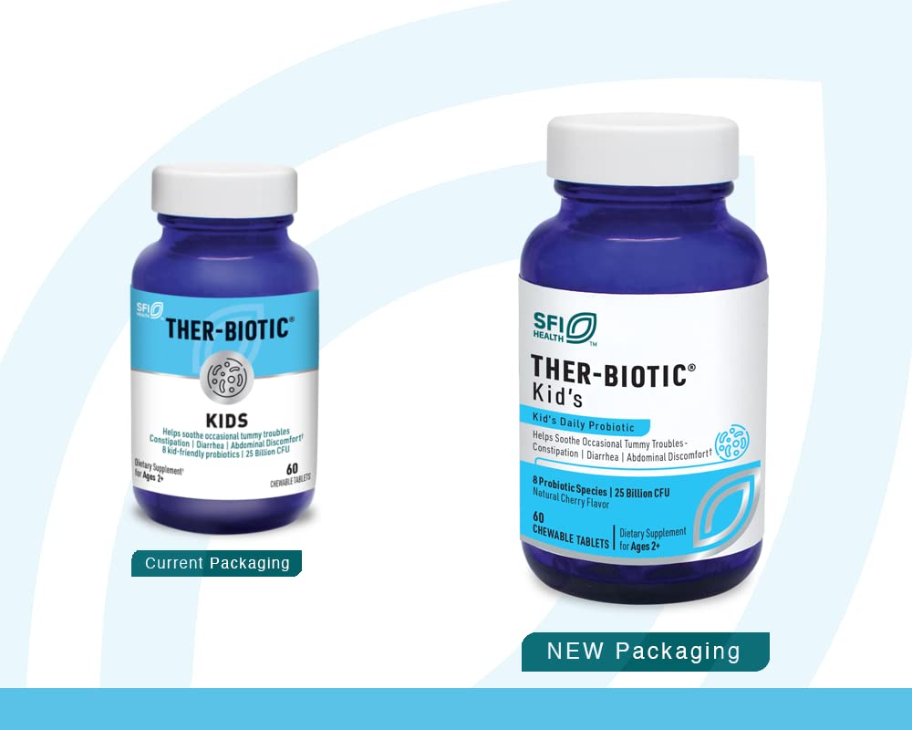 Foto 3 pulgar | Probiótico Klaire Labs Ther-biotic Kids, Masticable, 25 G De Cfu, 60 Tabletas - Venta Internacional.