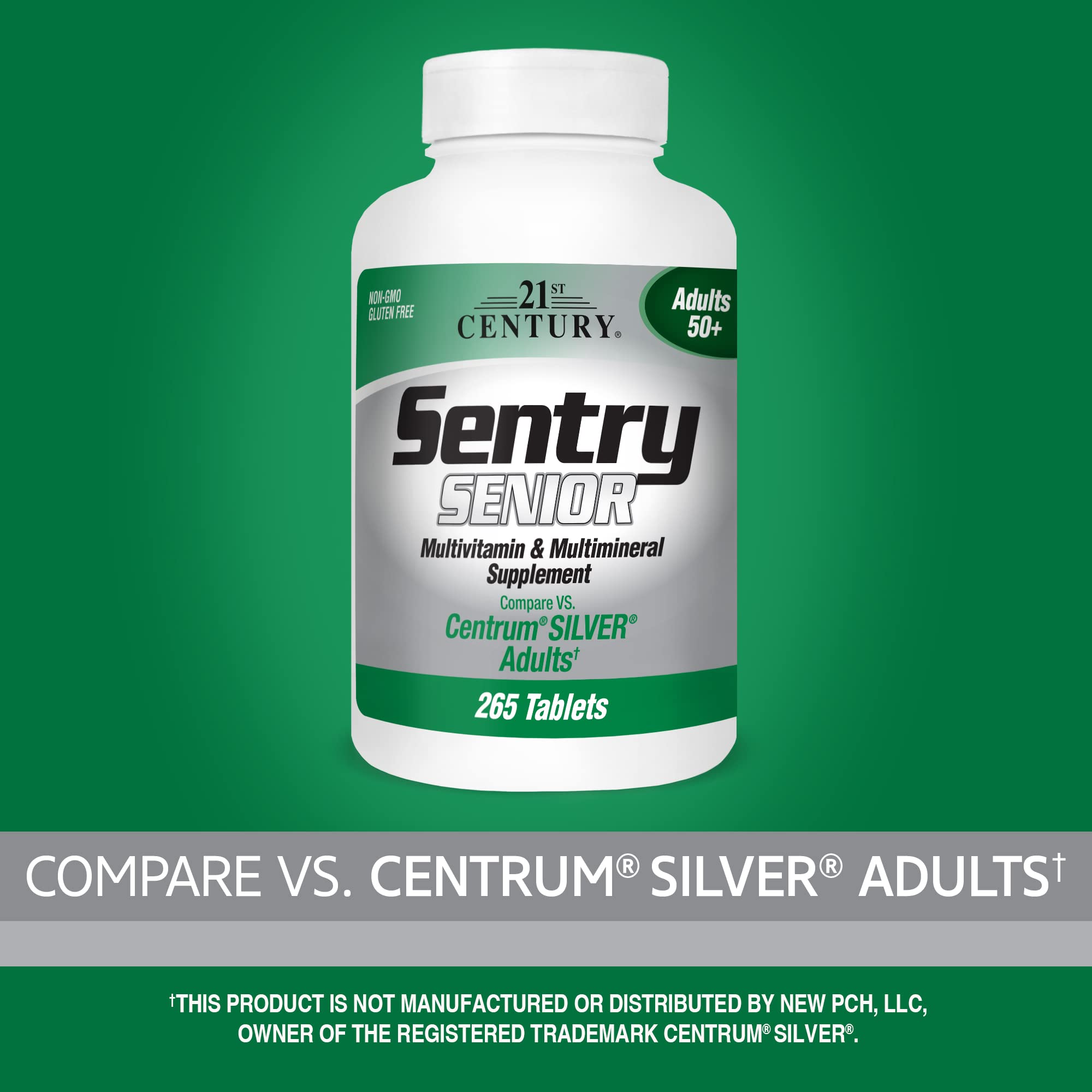 Foto 3 pulgar | Suplemento: Tabletas 21st Century Sentry Senior, 265 Unidades - Venta Internacional.