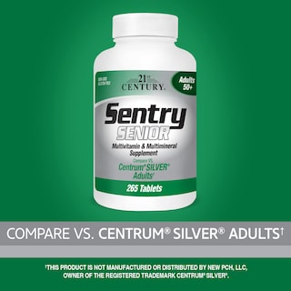 Foto 2 | Suplemento: Tabletas 21st Century Sentry Senior, 265 Unidades - Venta Internacional.