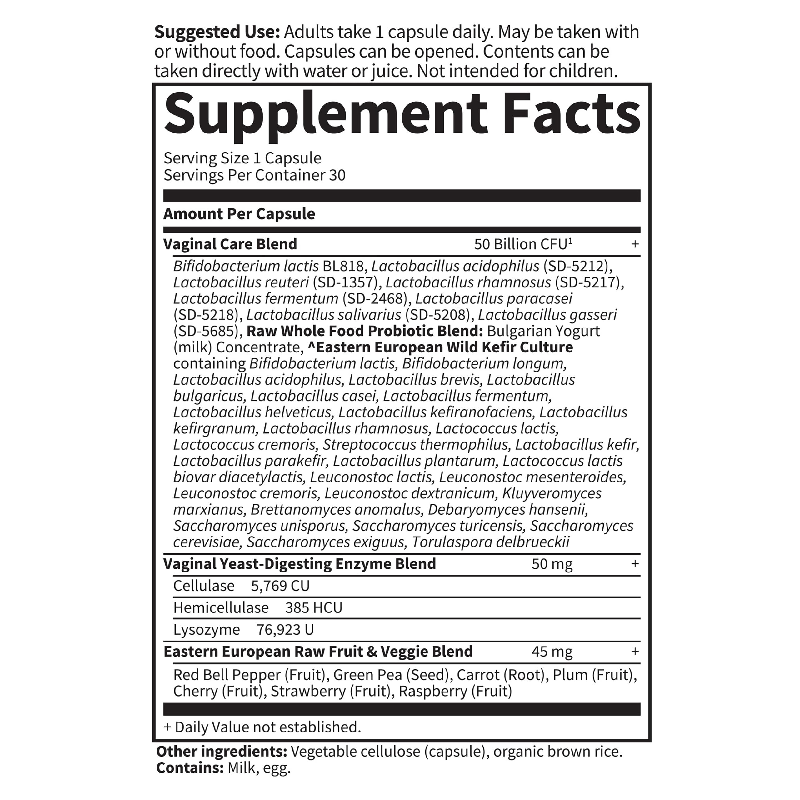 Foto 3 pulgar | Suplemento Garden Of Life Probiotics Raw Probiotics Para El Cuidado Vaginal, 30 Cápsulas - Venta Internacional.