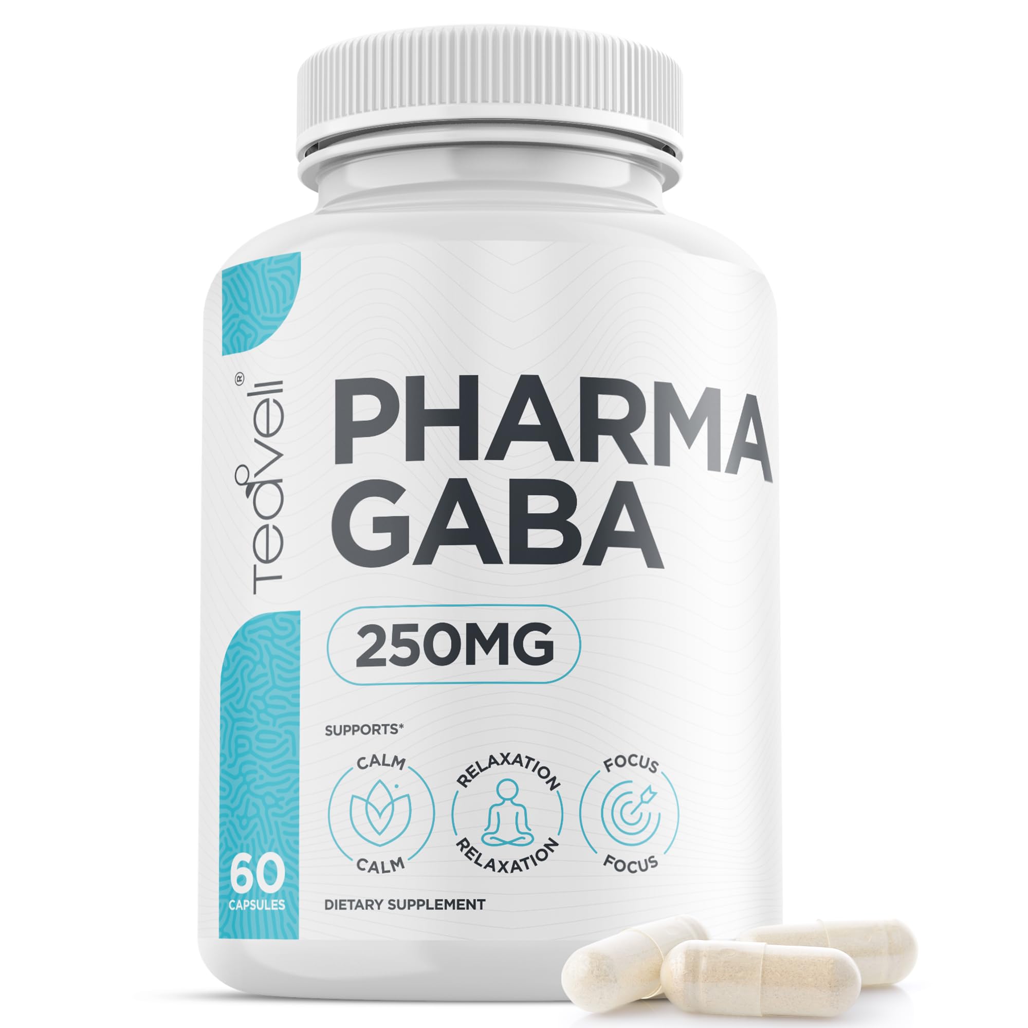 Foto 2 pulgar | Suplemento Teaveli Pharma Gaba 250 Mg Para Relajarse Y Dormir - Venta Internacional.