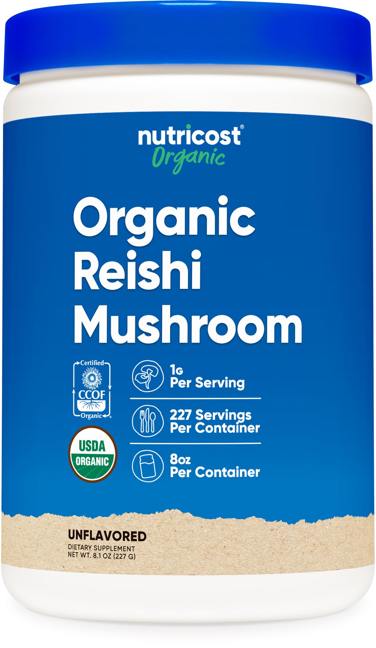Foto 2 pulgar | Suplemento Nutricost Organic Reishi En Polvo 227 G - Venta Internacional.