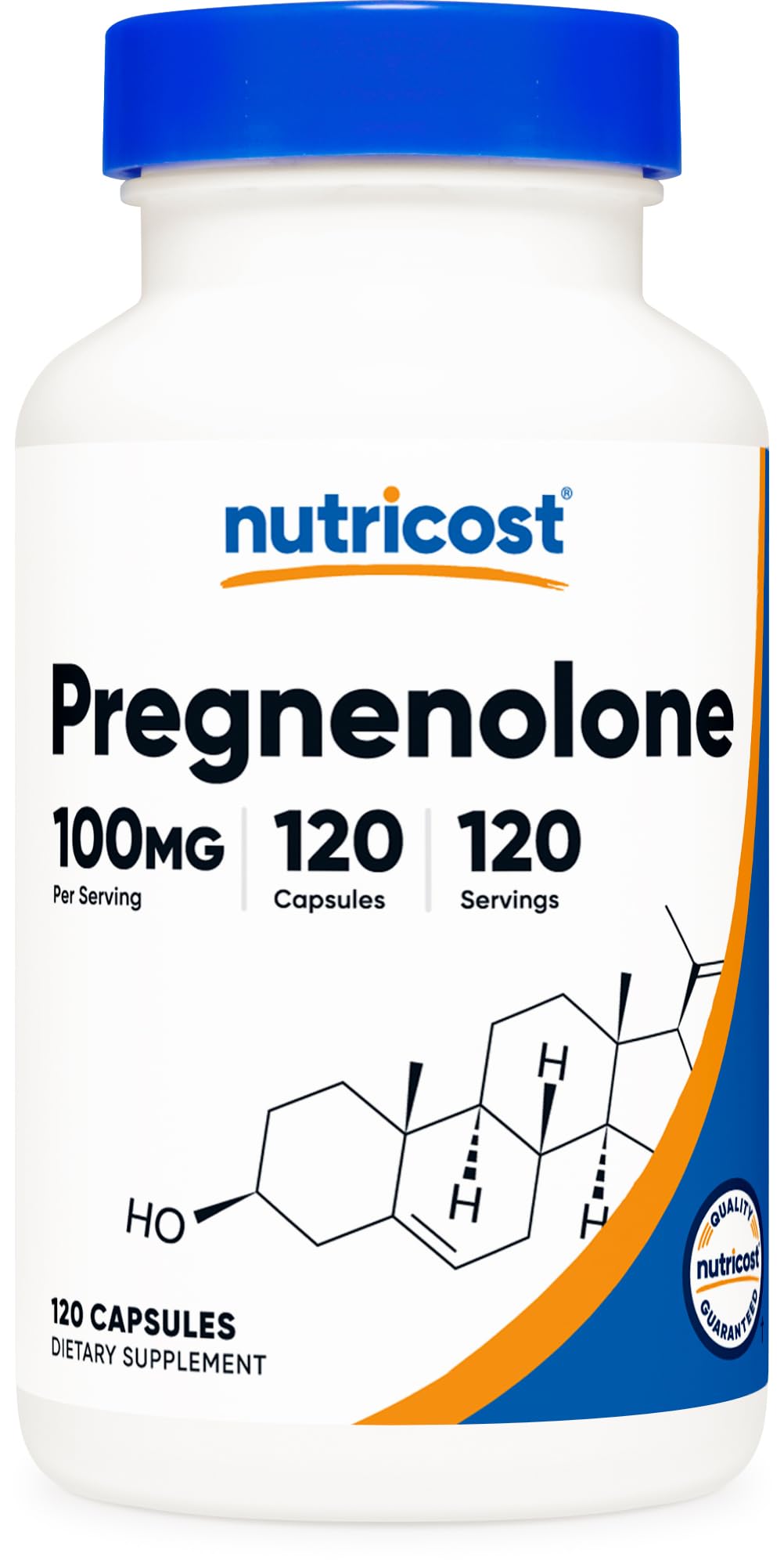Foto 2 pulgar | Suplemento Nutricost Pregnenolone 100 Mg 120 Cápsulas - Venta Internacional.