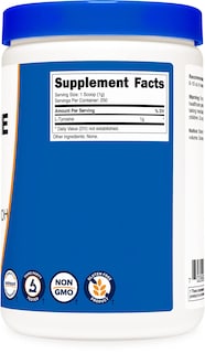 Foto 5 | Suplemento Nutricost L-tirosina En Polvo 250 G 1000 Mg/porción - Venta Internacional.