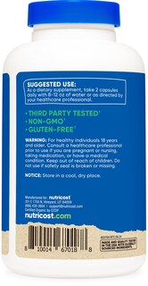 Foto 4 | Suplemento Nutricost De Hongos Shiitake Orgánicos 1000 Mg 180 Cápsulas - Venta Internacional.