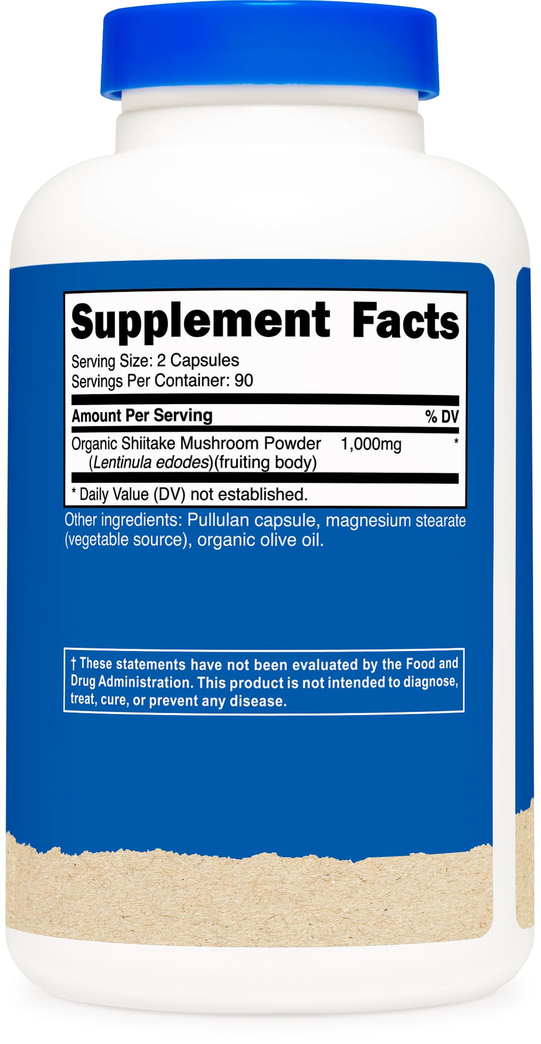Foto 6 pulgar | Suplemento Nutricost De Hongos Shiitake Orgánicos 1000 Mg 180 Cápsulas - Venta Internacional.