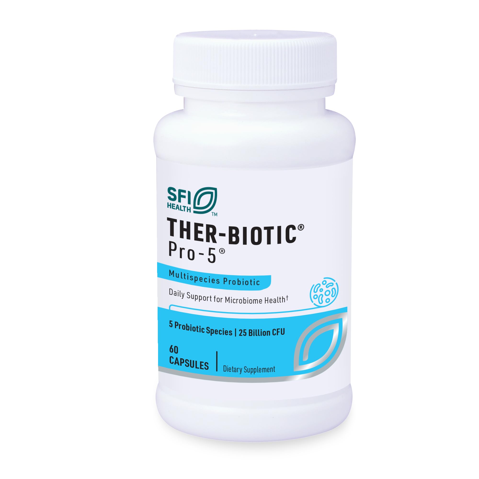 Suplemento Probiótico Pro-5 De Klaire Labs, 25 Mil Millones De Cfu, 60 Cápsulas - Venta Internacional.