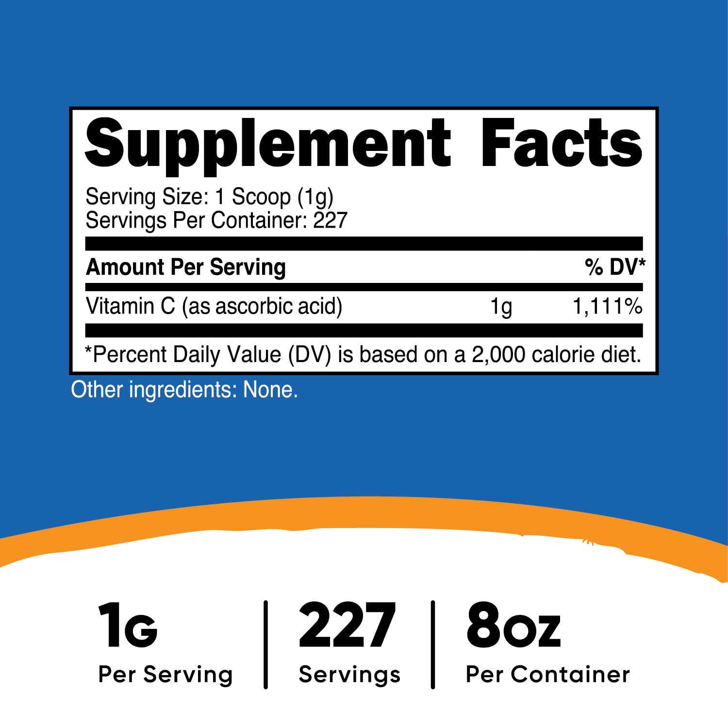 Foto 3 pulgar | Vitamina C En Polvo Ácido Ascórbico Nutricost 227 G (8 Oz) - Venta Internacional.