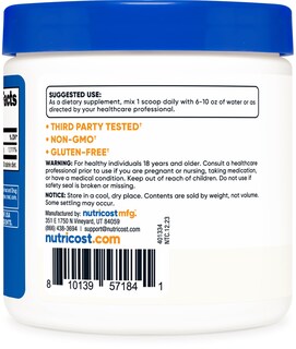 Foto 4 | Vitamina C En Polvo Ácido Ascórbico Nutricost 227 G (8 Oz) - Venta Internacional.