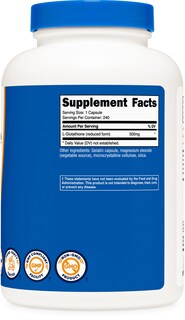 Foto 5 | Suplemento Nutricost, Cápsulas De Glutatión, 500 Mg, 240 Porciones - Venta Internacional.