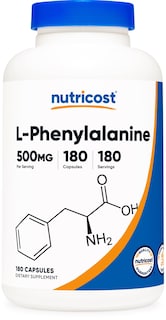Foto 1 | Suplemento Nutricost L-fenilalanina 500 Mg 180 Cápsulas - Venta Internacional.