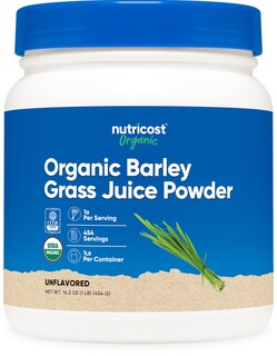 Foto 1 | Polvo Orgánico Hierba de Cebada Nutricost 454g Sin Sabor - Venta Internacional