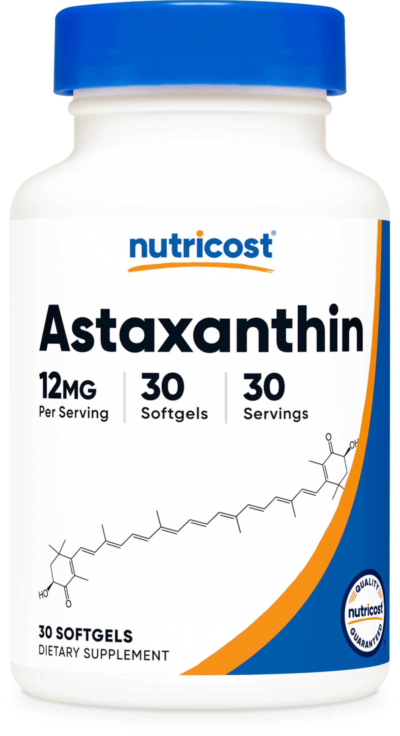 Foto 2 pulgar | Suplemento Nutricost De Astaxantina, 12 Mg, 30 Cápsulas Blandas, Sin Ogm - Venta Internacional.