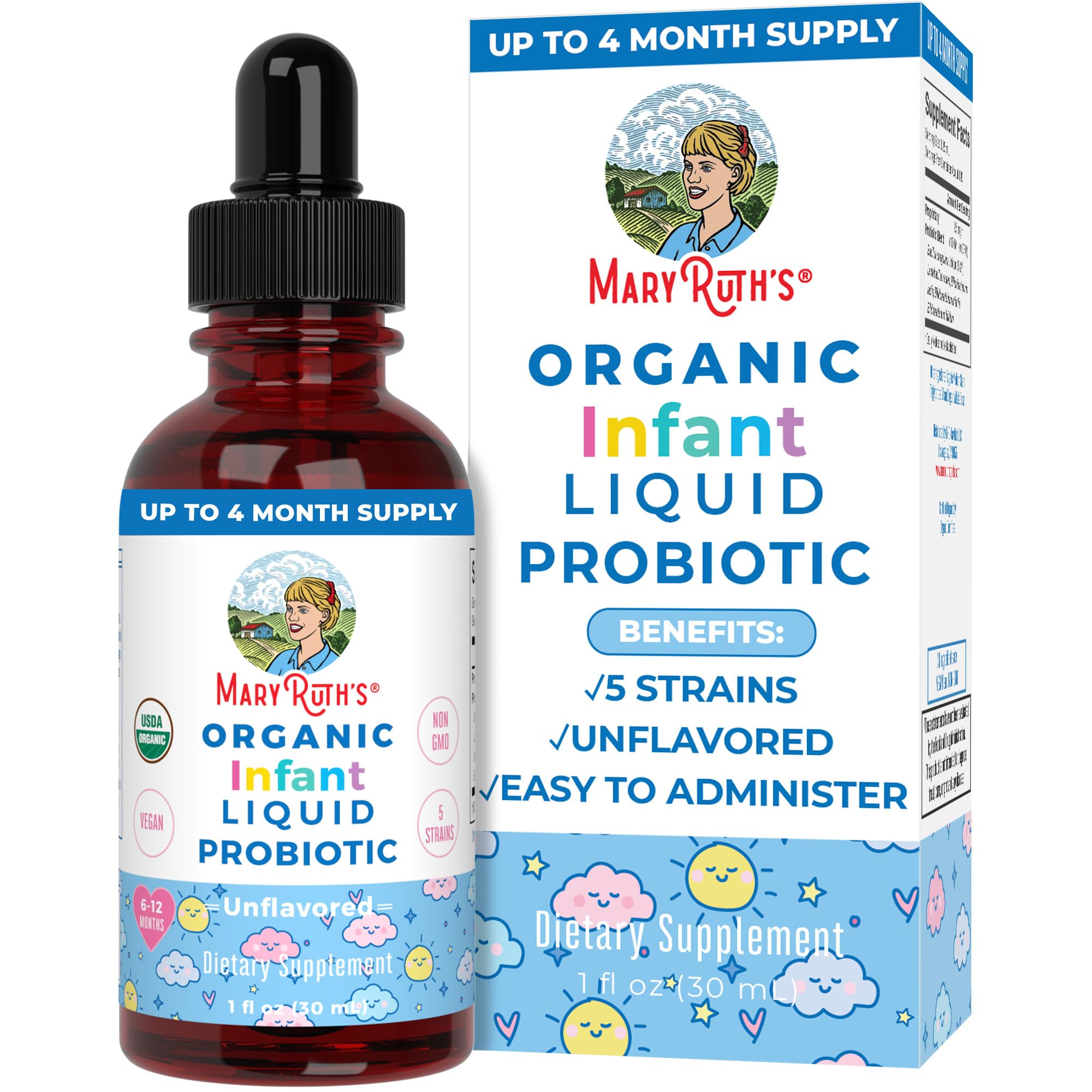 Foto 1 | Gotas Probióticas Maryruth's Usda Organic Para Bebés 125 Dosis - Venta Internacional