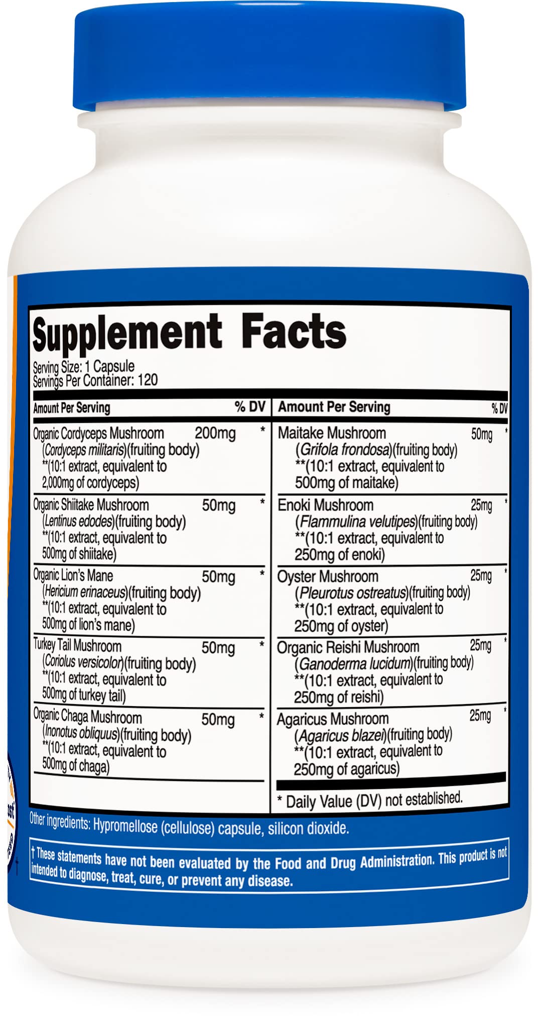 Foto 4 | Suplemento Nutricost Mushroom Complex 120 Cápsulas - Venta Internacional.