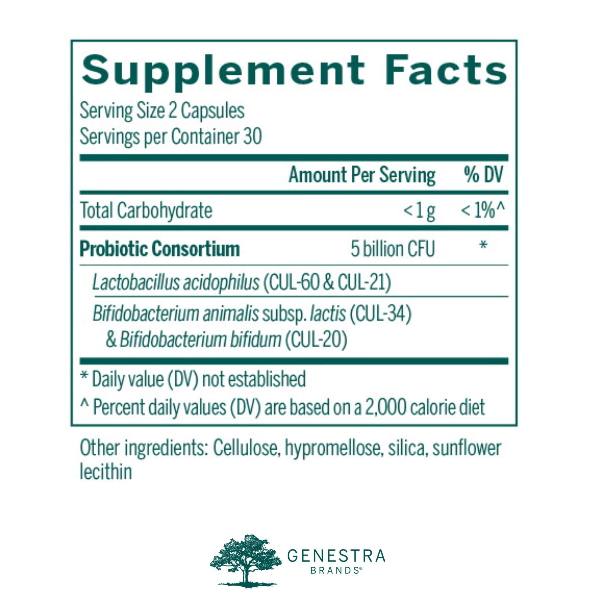 Foto 3 pulgar | Suplemento Genestra Brands Hmf Capsules Probiotic 60 Cápsulas - Venta Internacional.