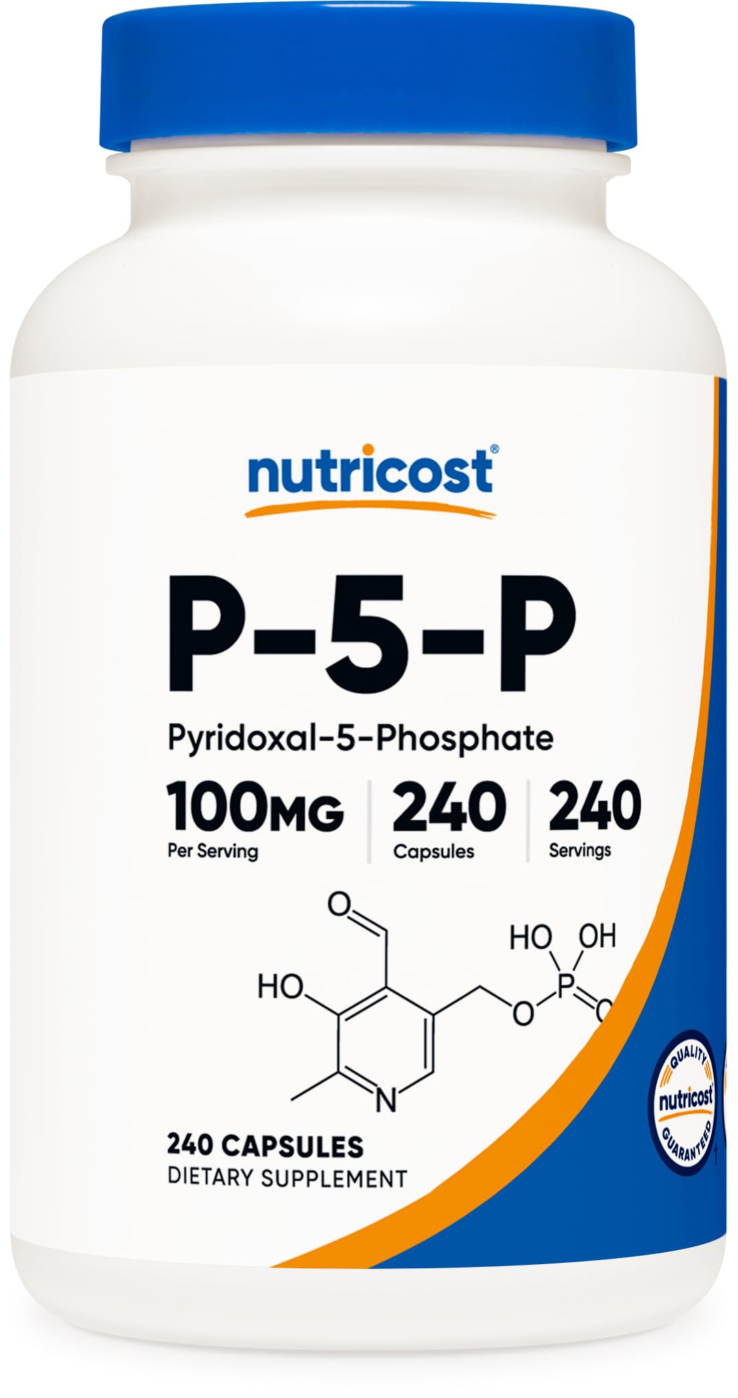 Foto 2 pulgar | Suplemento Nutricost P5p De Vitamina B6 100 Mg 240 Cápsulas - Venta Internacional.