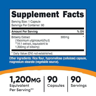 Foto 2 | Suplemento Nutricost En Cápsulas De Arándano 1200 Mg (90 Cápsulas) - Venta Internacional.