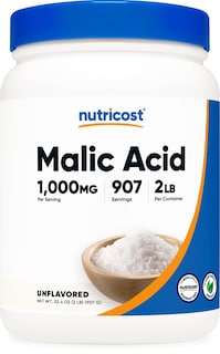 Foto 1 | Polvo de Ácido Málico Nutricost 907g Sin Gluten y Sin OGM - Venta Internacional
