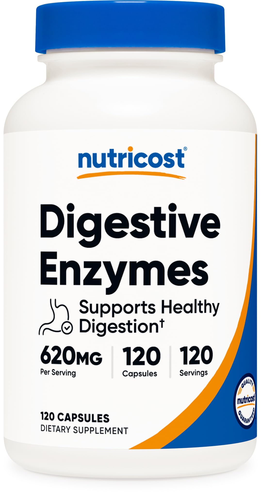 Foto 2 pulgar | Suplemento Nutricost Digestive Enzymes 620 Mg 120 Cápsulas - Venta Internacional.