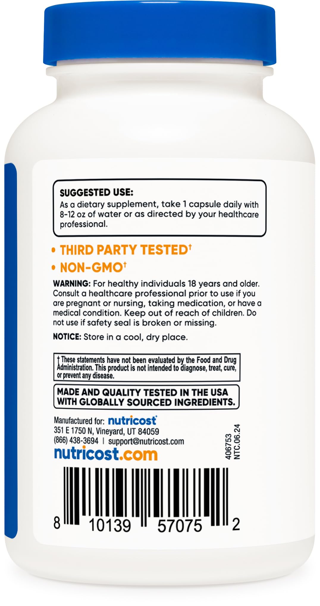 Foto 5 pulgar | Suplemento Nutricost Digestive Enzymes 620 Mg 120 Cápsulas - Venta Internacional.
