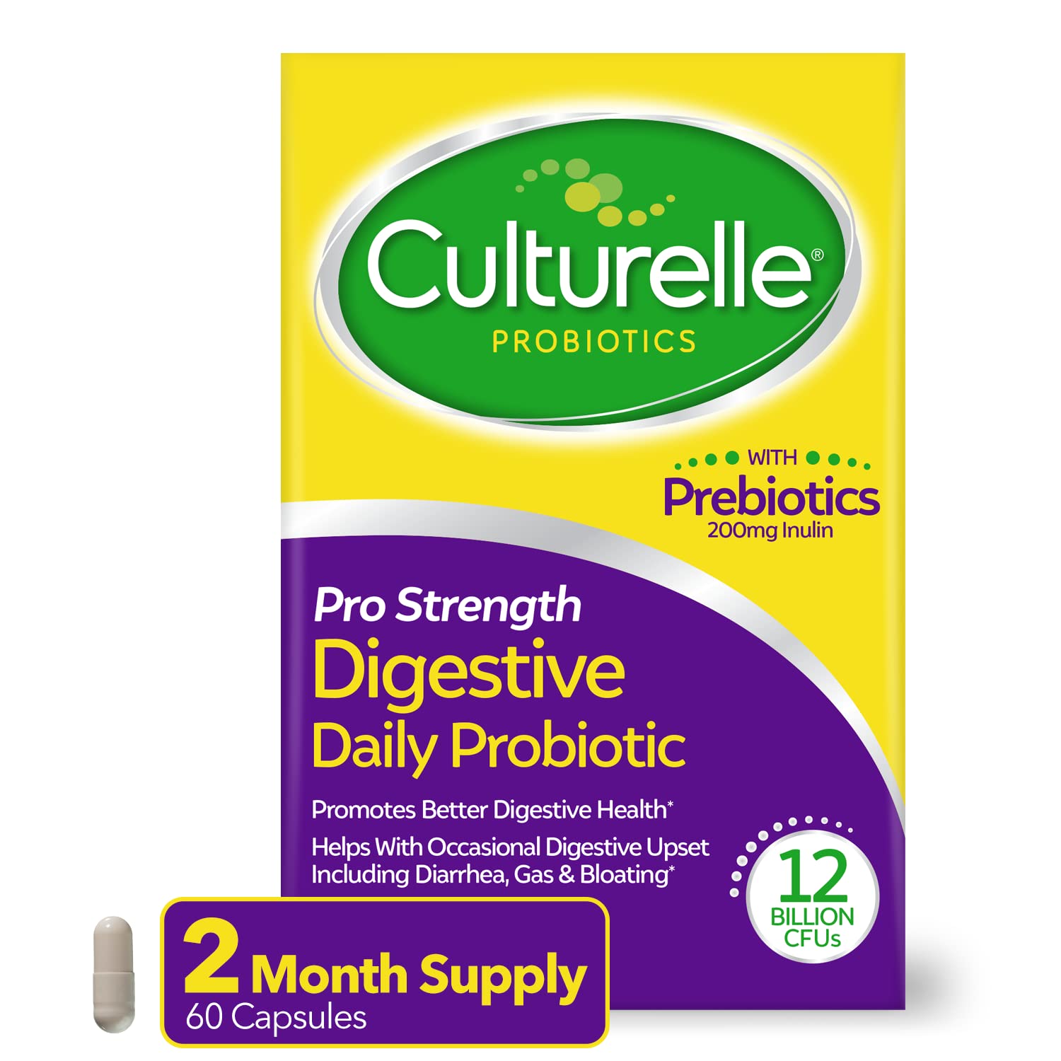 Foto 2 pulgar | Probióticos Culturelle Pro Strength Para La Salud Digestiva 60 Cápsulas - Venta Internacional.