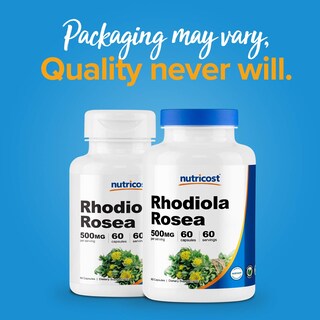 Foto 4 | Suplemento Nutricost Rhodiola Rosea 500 Mg 60 Cápsulas - Venta Internacional.