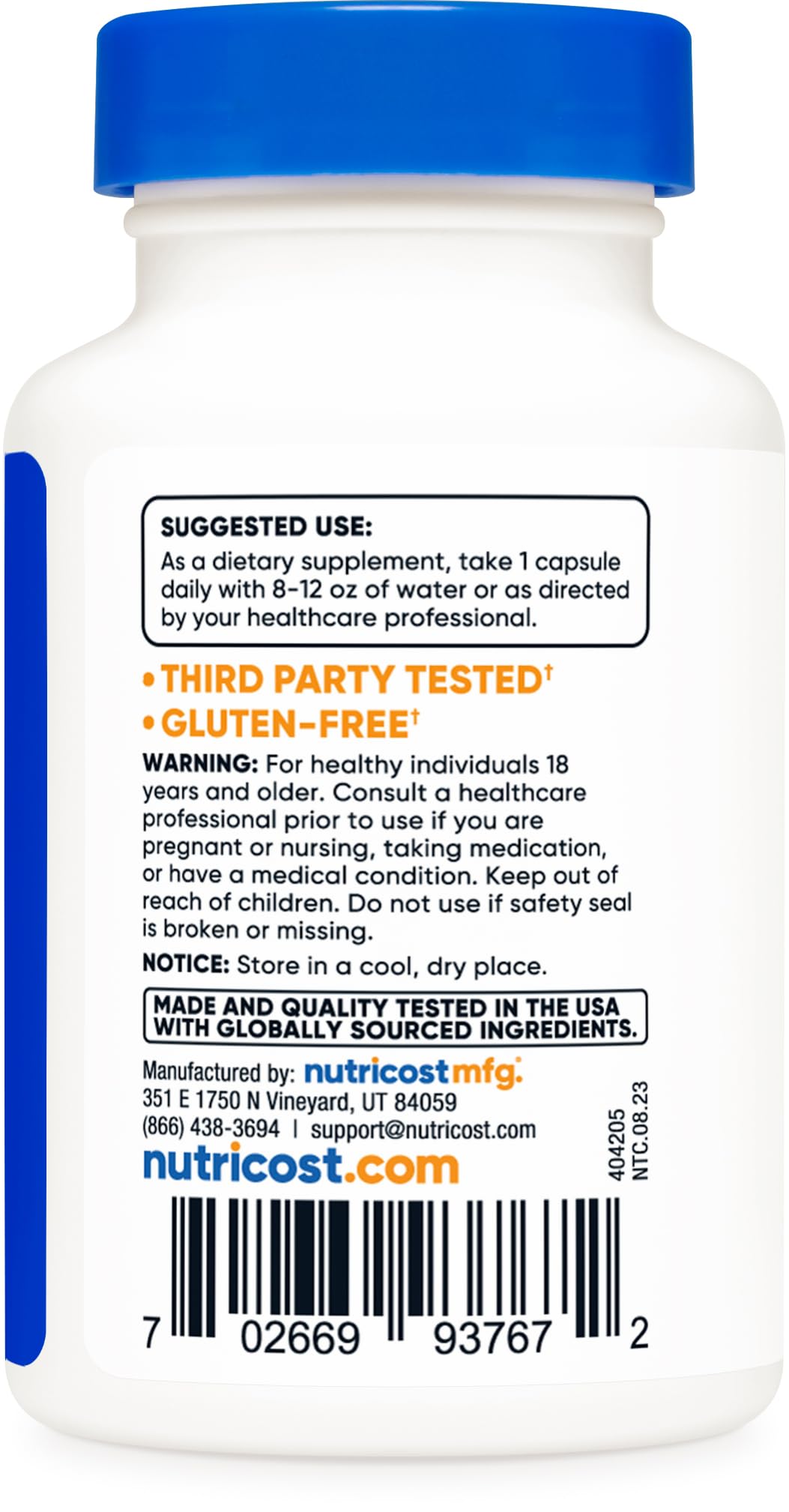 Foto 6 pulgar | Suplemento Nutricost Rhodiola Rosea 500 Mg 60 Cápsulas - Venta Internacional.