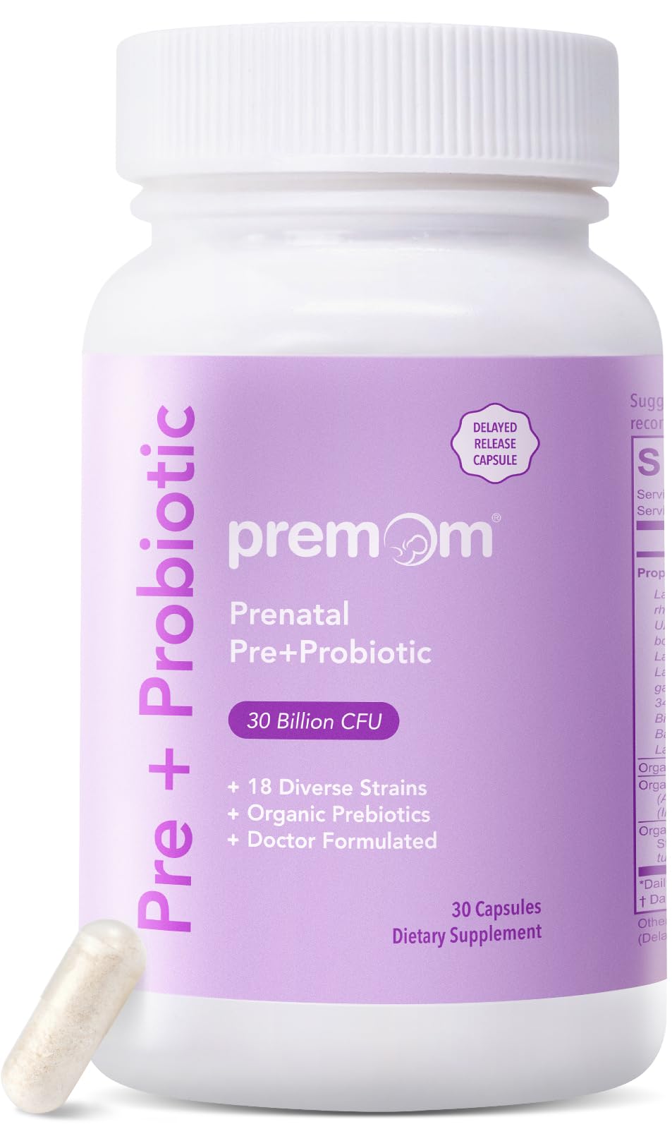 Foto 2 pulgar | Premom Y Probióticos Prenatales Premom 30 Mil Millones De Cfu Para Mujeres - Venta Internacional.