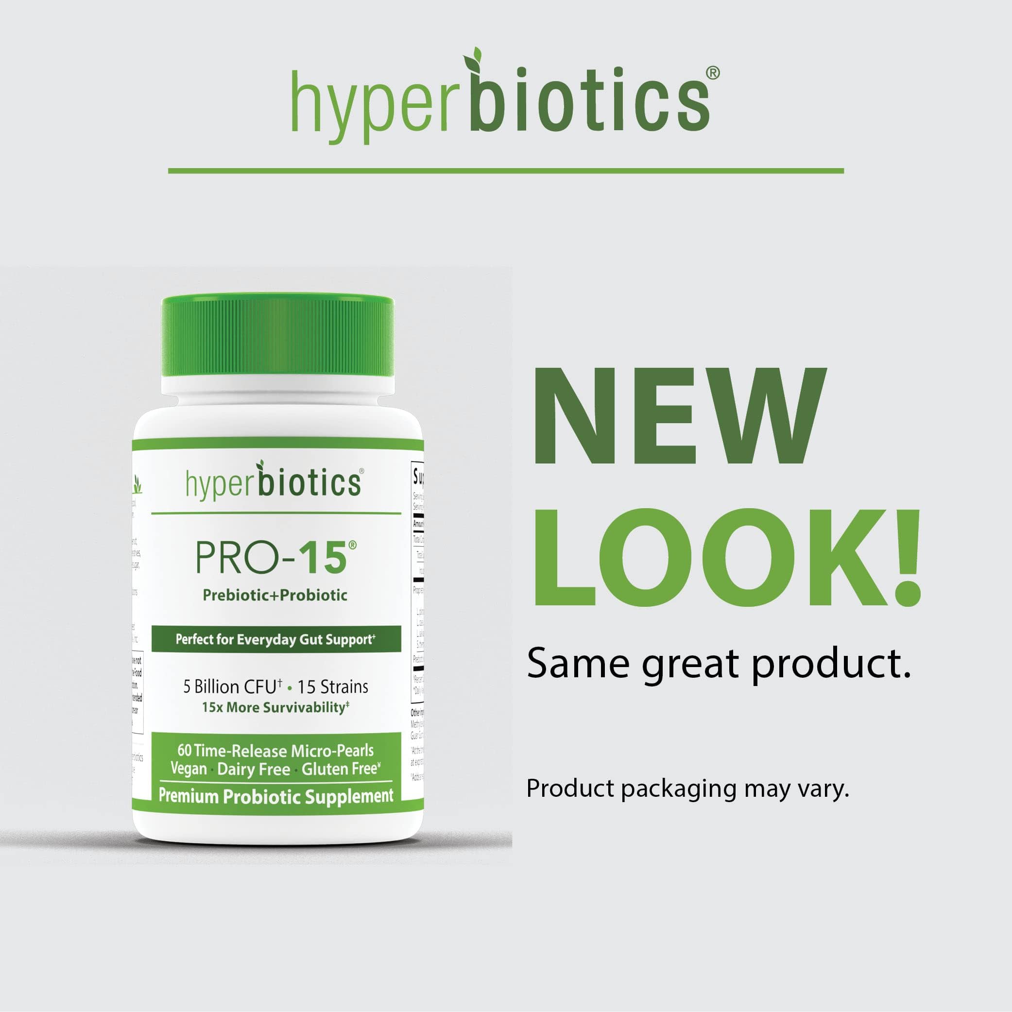 Foto 5 pulgar | Suplemento Hyperbiotics Pro 15 Probiótico Vegano 60 Comprimidos - Venta Internacional.
