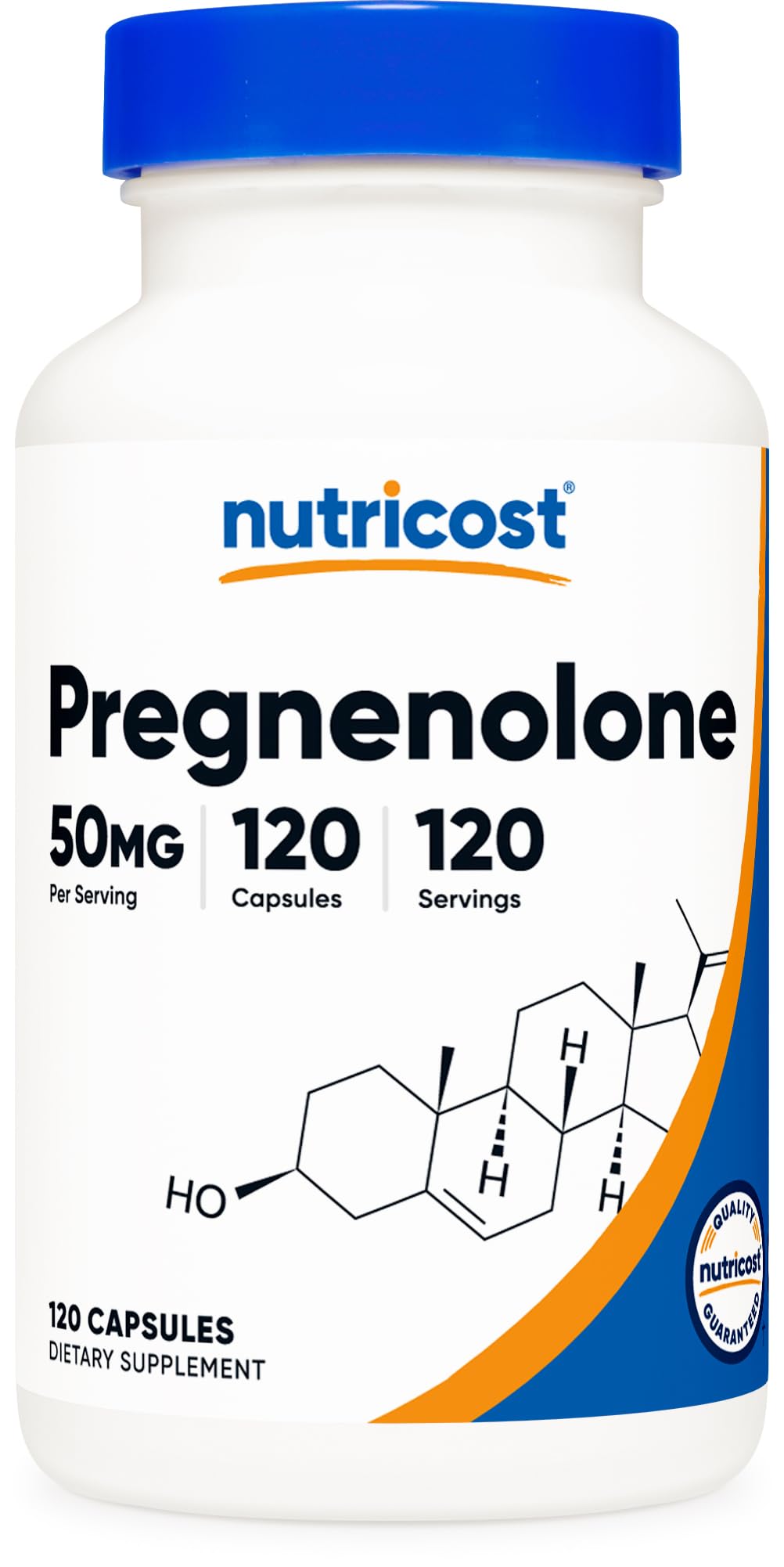 Foto 2 pulgar | Suplemento Nutricost Pregnenolone 50 Mg 120 Cápsulas - Venta Internacional.