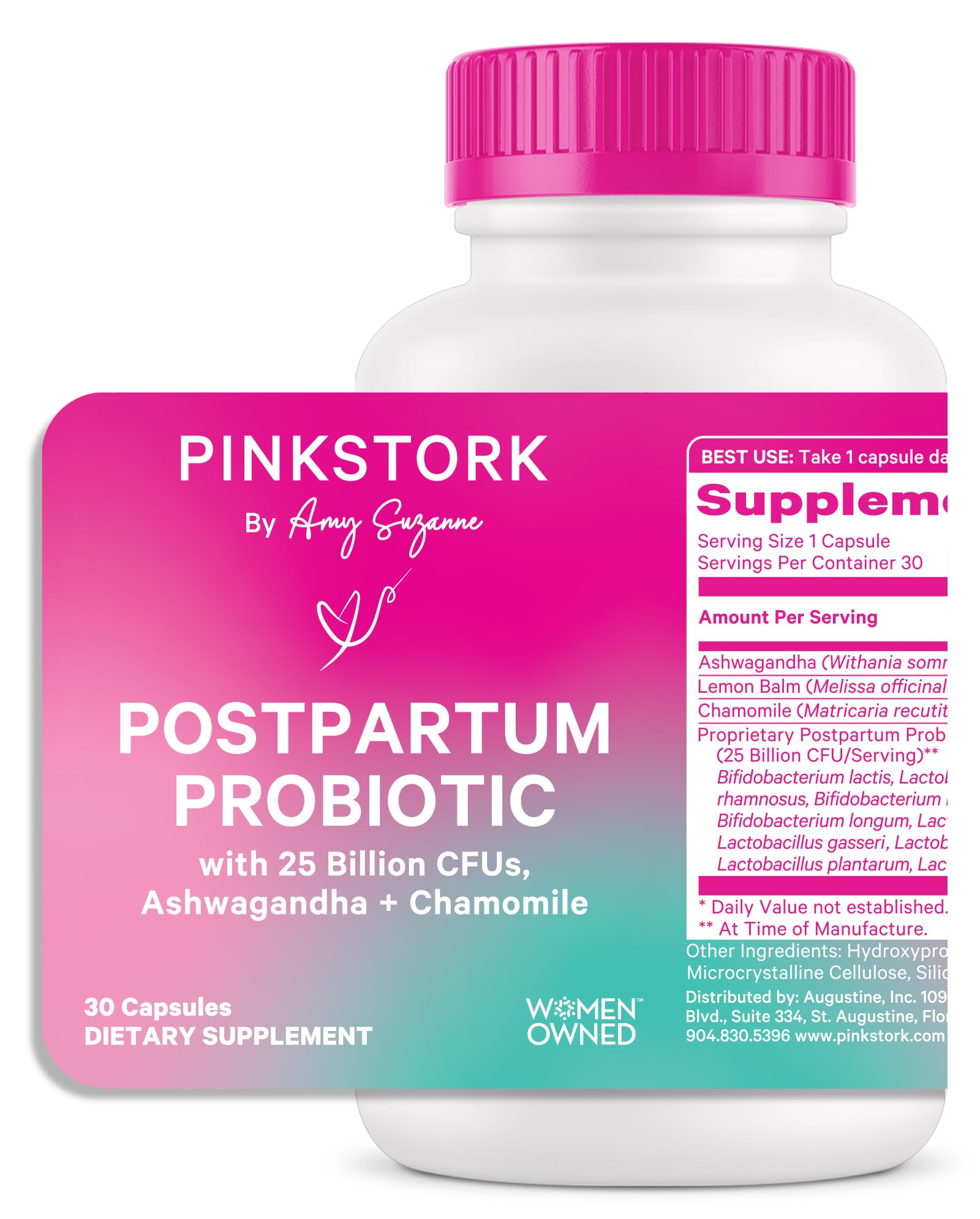 Foto 2 pulgar | Suplemento De Probióticos Posnatales Pink Stork 30 Cápsulas - Venta Internacional.