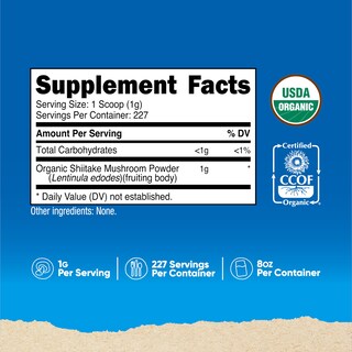 Foto 2 | Suplemento Nutricost Organic Shiitake 240 Ml Orgánico - Venta Internacional