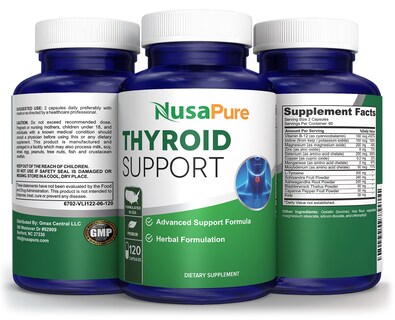 Foto 4 | Suplemento Nusapure Thyroid Support 120 Cápsulas Con Ashwaganda - Venta Internacional.