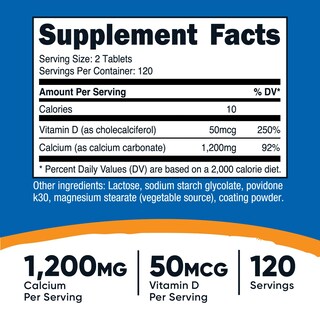 Foto 2 | Suplemento Nutricional Calcio con Vitamina D 240 Tabletas - Venta Internacional