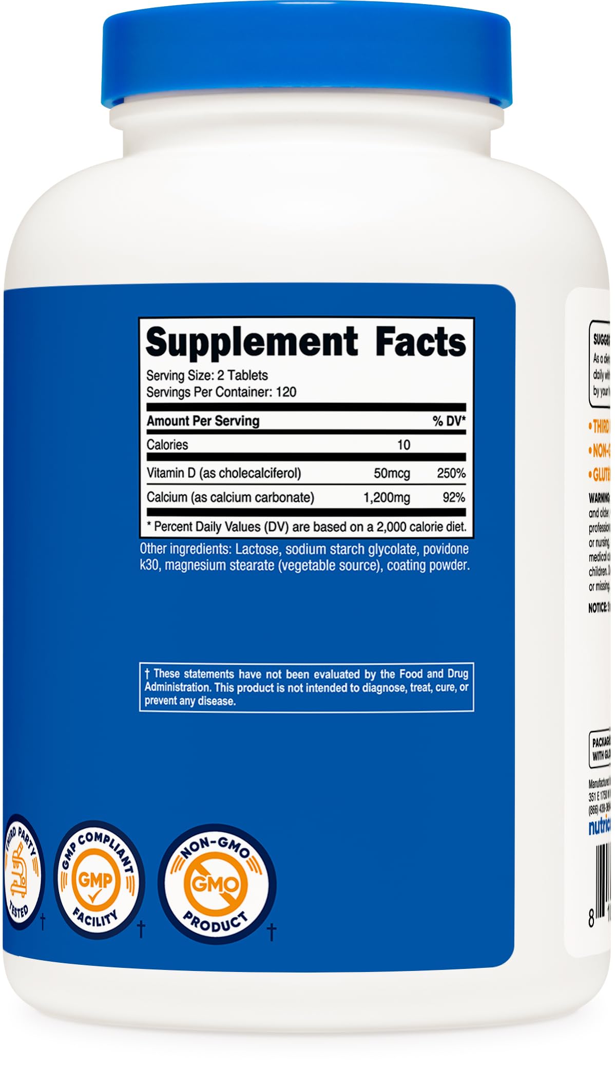 Foto 6 pulgar | Suplemento Nutricional Calcio con Vitamina D 240 Tabletas - Venta Internacional
