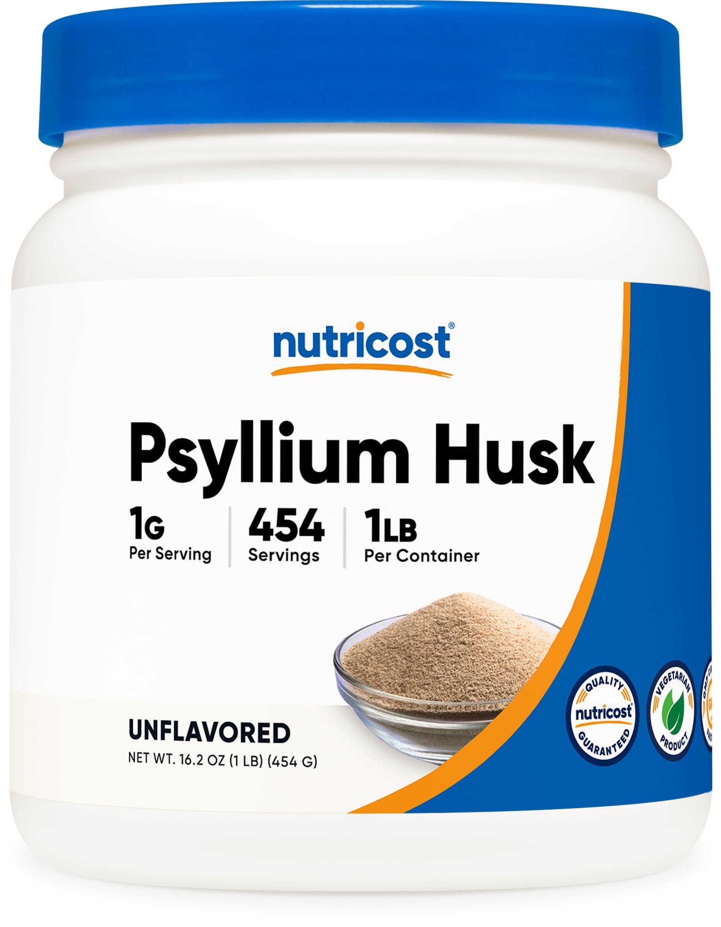 Foto 2 pulgar | Polvo Molido de Cáscara Psyllium Nutricost 454 G Sin Gluten Y Sin Ogm - Venta Internacional