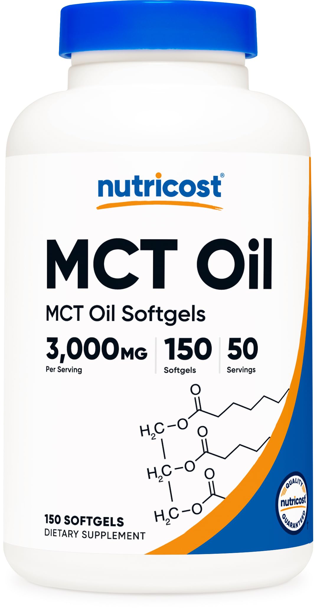 Foto 2 pulgar | Cápsulas Blandas De Aceite Mct Nutricost 1000 Mg 150 Cápsulas Blandas - Venta Internacional.